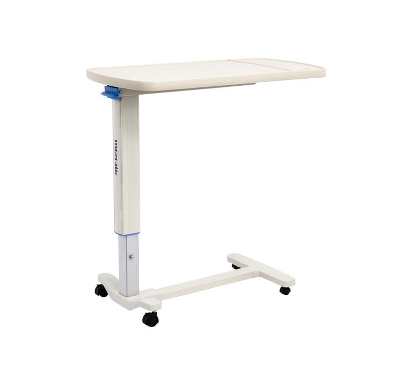 Adjustable overbed table rental for bedside meals and reading